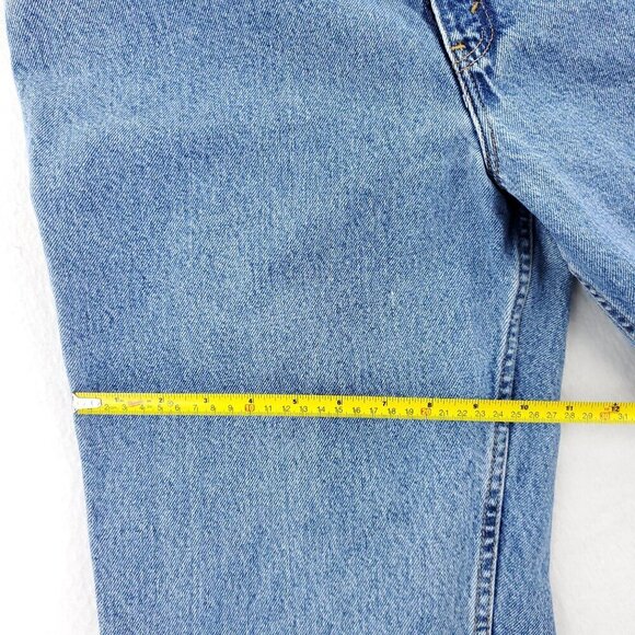 Levi's 551 Jeans Vintage 90s USA High Waist Relaxed Tapered Women 14 Long 32x33 - Picture 10 of 14